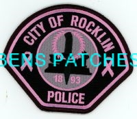 CALIFORNIA,ROCKLIN POLICE BREAST CANCER AWARENESS 1
